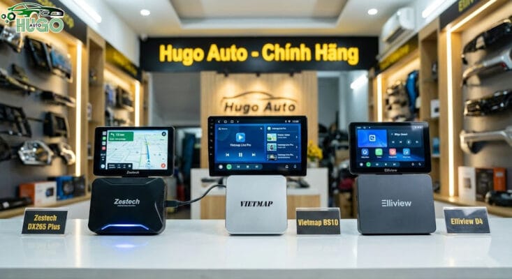 Các dòng Android Box ô tô Zestech, Vietmap, Elliview chính hãng tại Hugo Auto