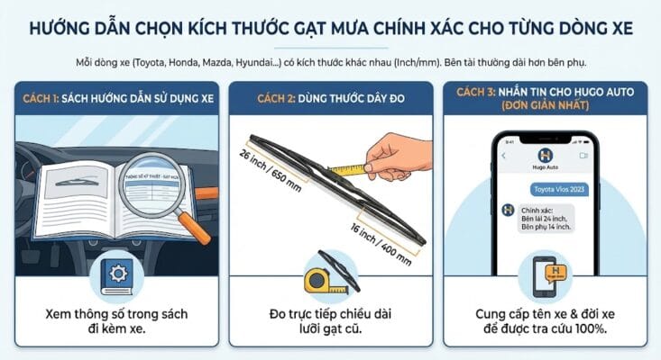 hướng dẫn chọn gạt mưa