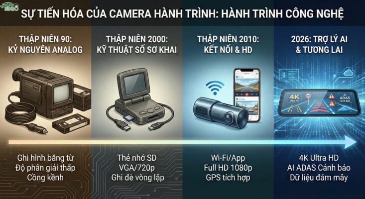 Camera hành trình cảnh báo giao thông - Lịch sử phát triển