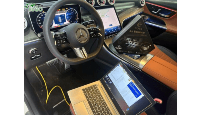 lap dat he thong nuoc hoa air balance tren xe mercedes benz